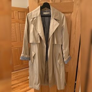 Zara Flowy Trench Coat with Gingham lining